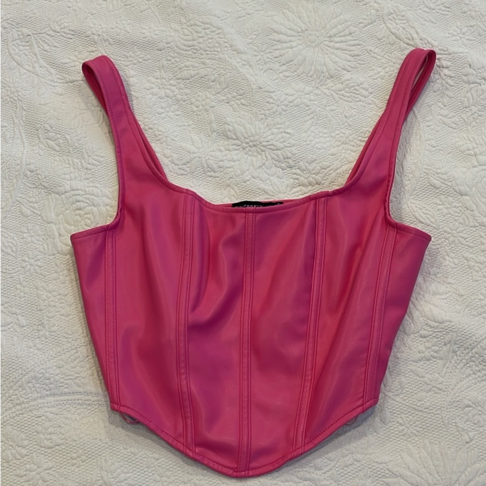 Pink Women's Corset Top